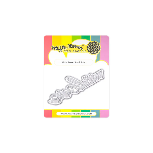 Waffle Flower - With Love Word Die Set