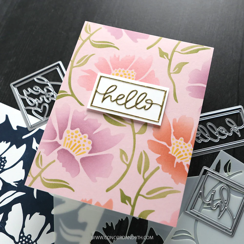 Concord & 9th - Aubrey Blooms Stencil Pack by Kristina Werner