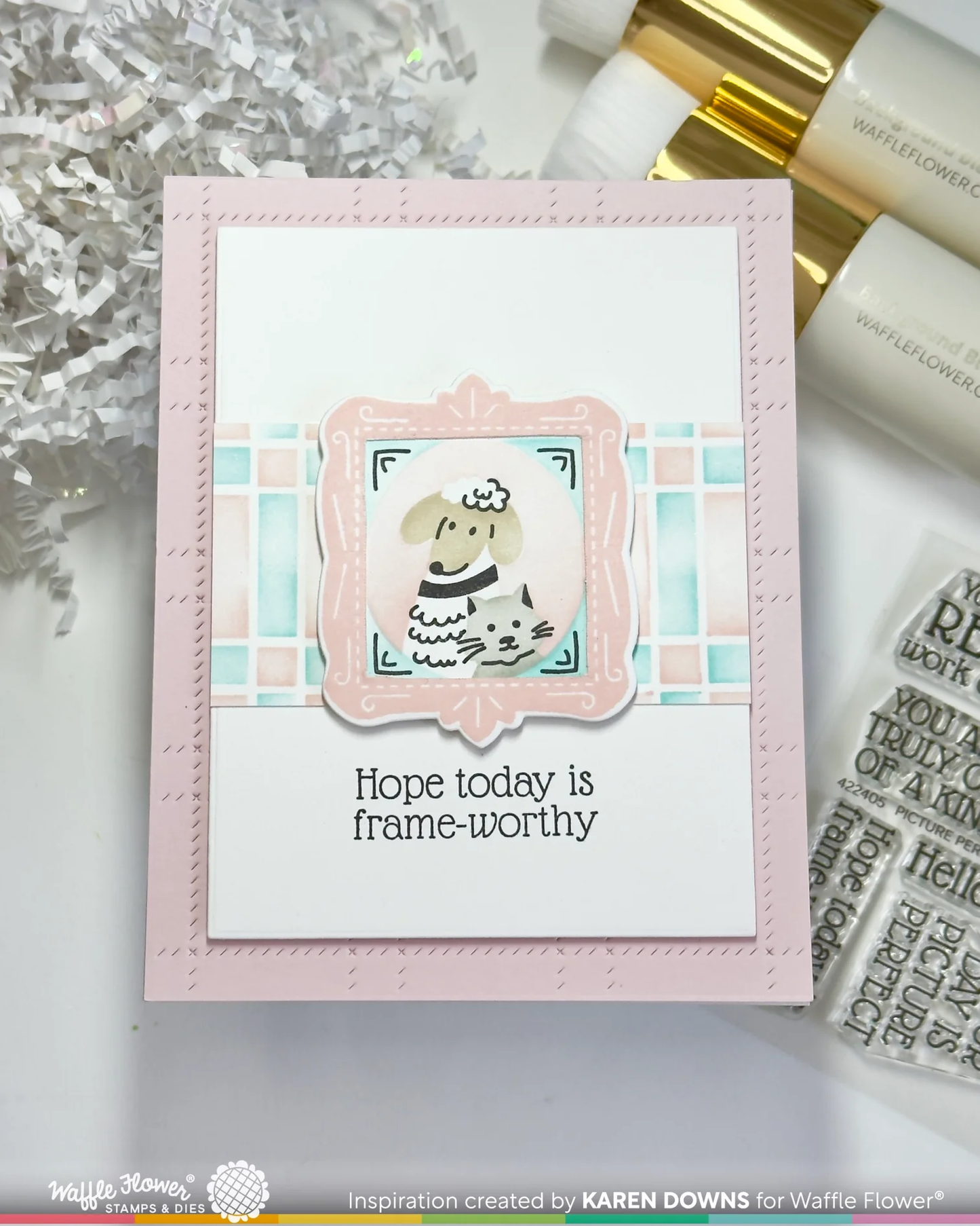 Waffle Flower - Postage Collage - Frames Stamp & Die Bundle