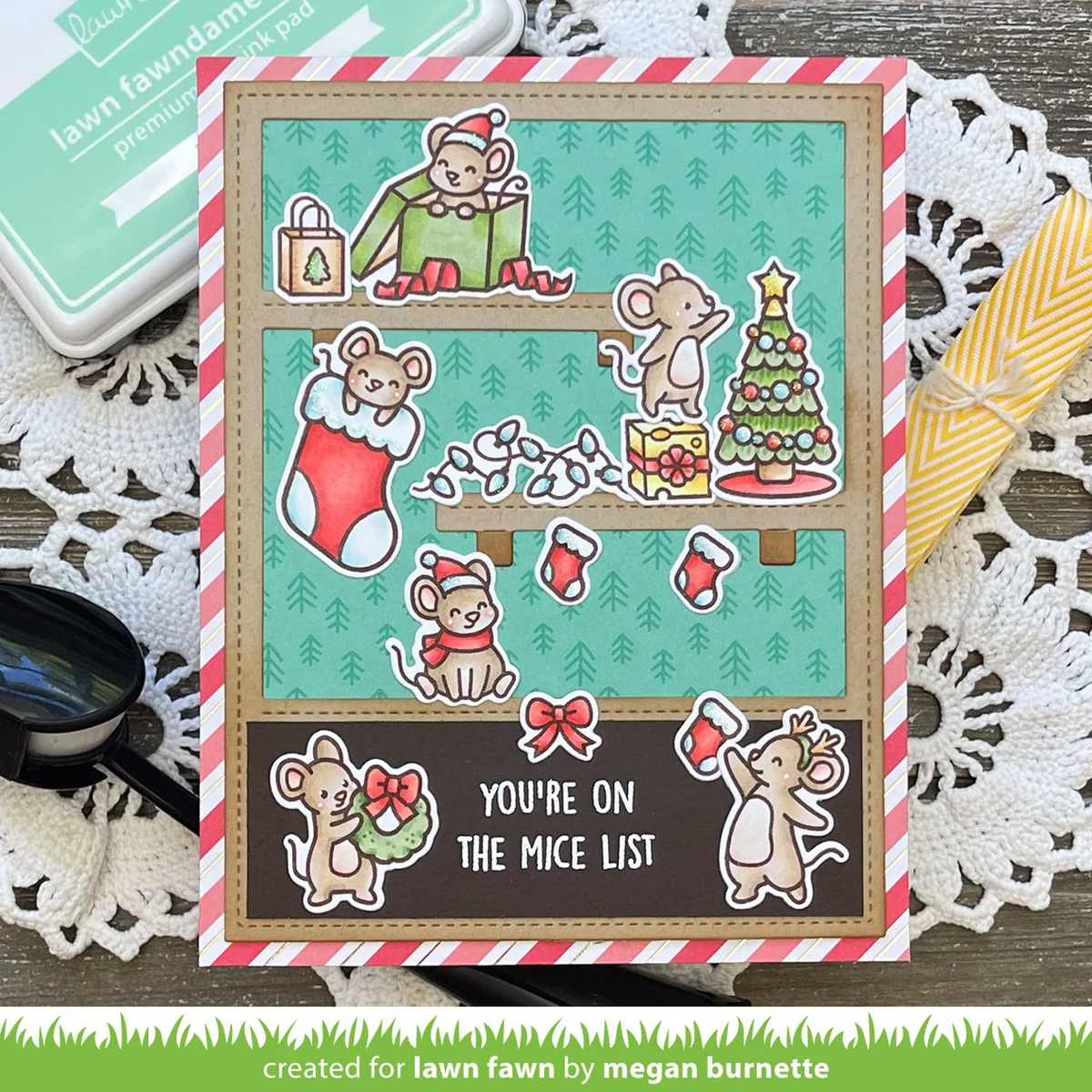 Lawn Fawn - A Mice Christmas Stamp & Die Bundle