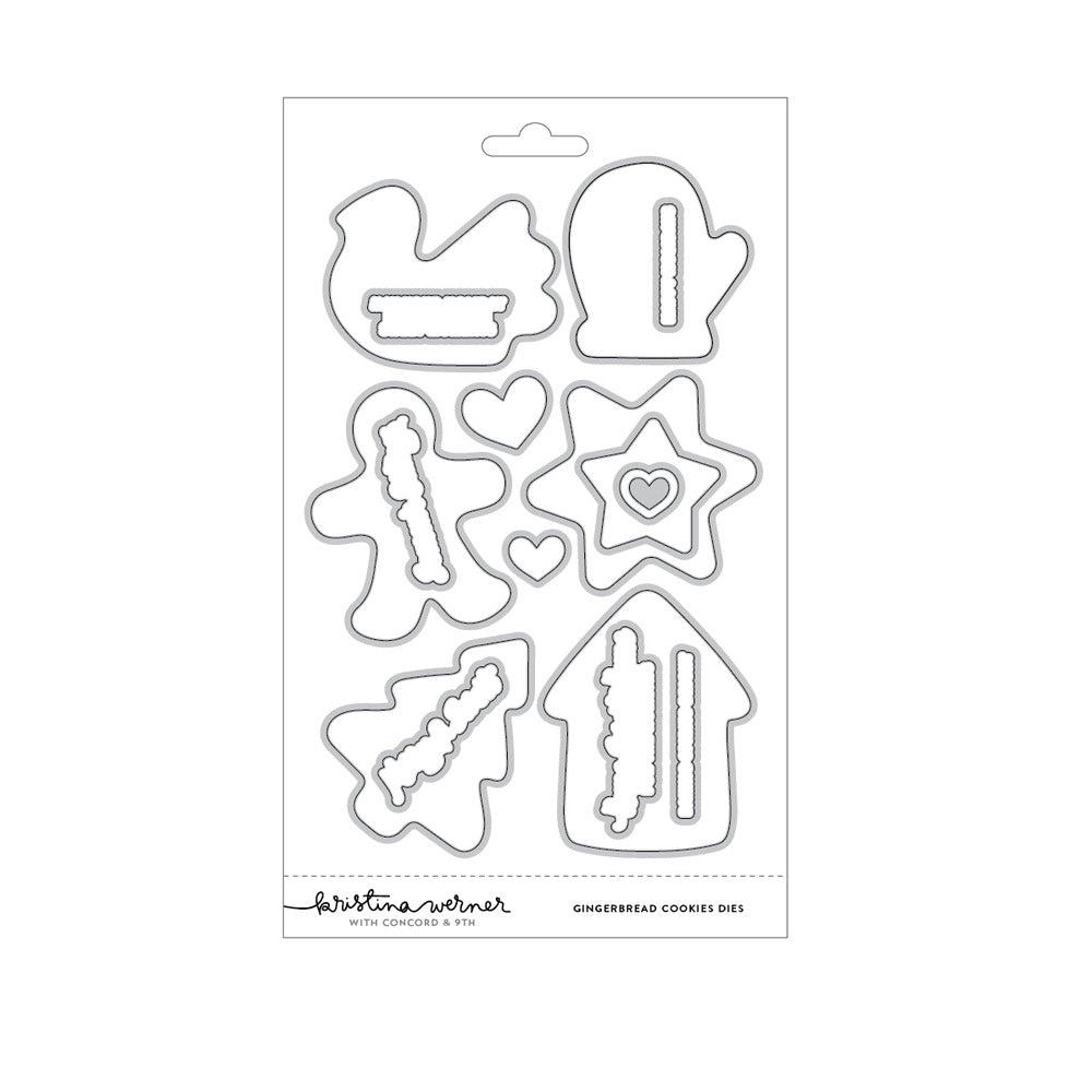 Concord & 9th - Gingerbread Cookies Stamp & Die Bundle by Kristina Werner