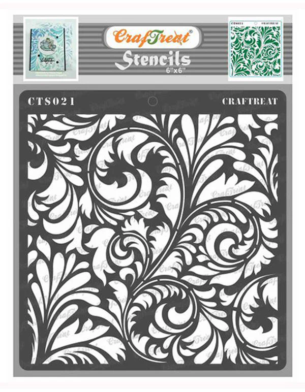 CrafTreat - Flourish 2 Stencil