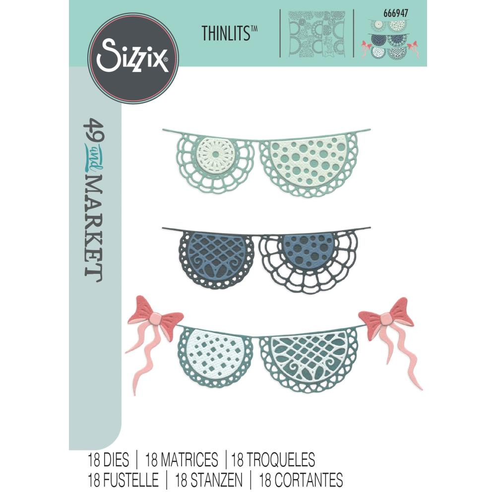 Sizzix - Doily Banner Die Set by 49 and Market