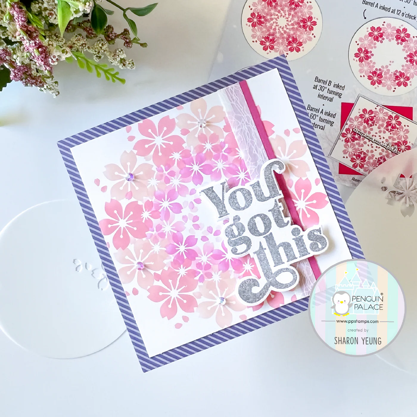 Sunbird Spark - Stencils 360 - Sakura Fubuki Stencil Set