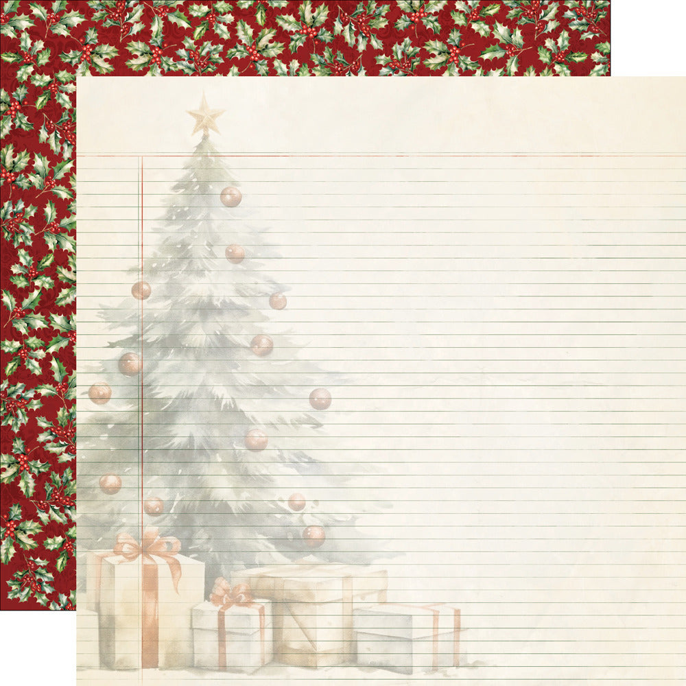 Simple Stories - Simple Vintage Old-Fashioned Christmas - Cardstock: Under the Tree