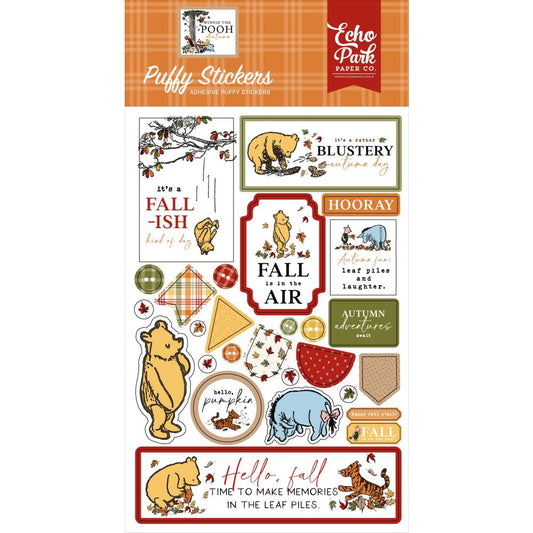 Echo Park - Winnie the Pooh Autumn - Puffy Stickers