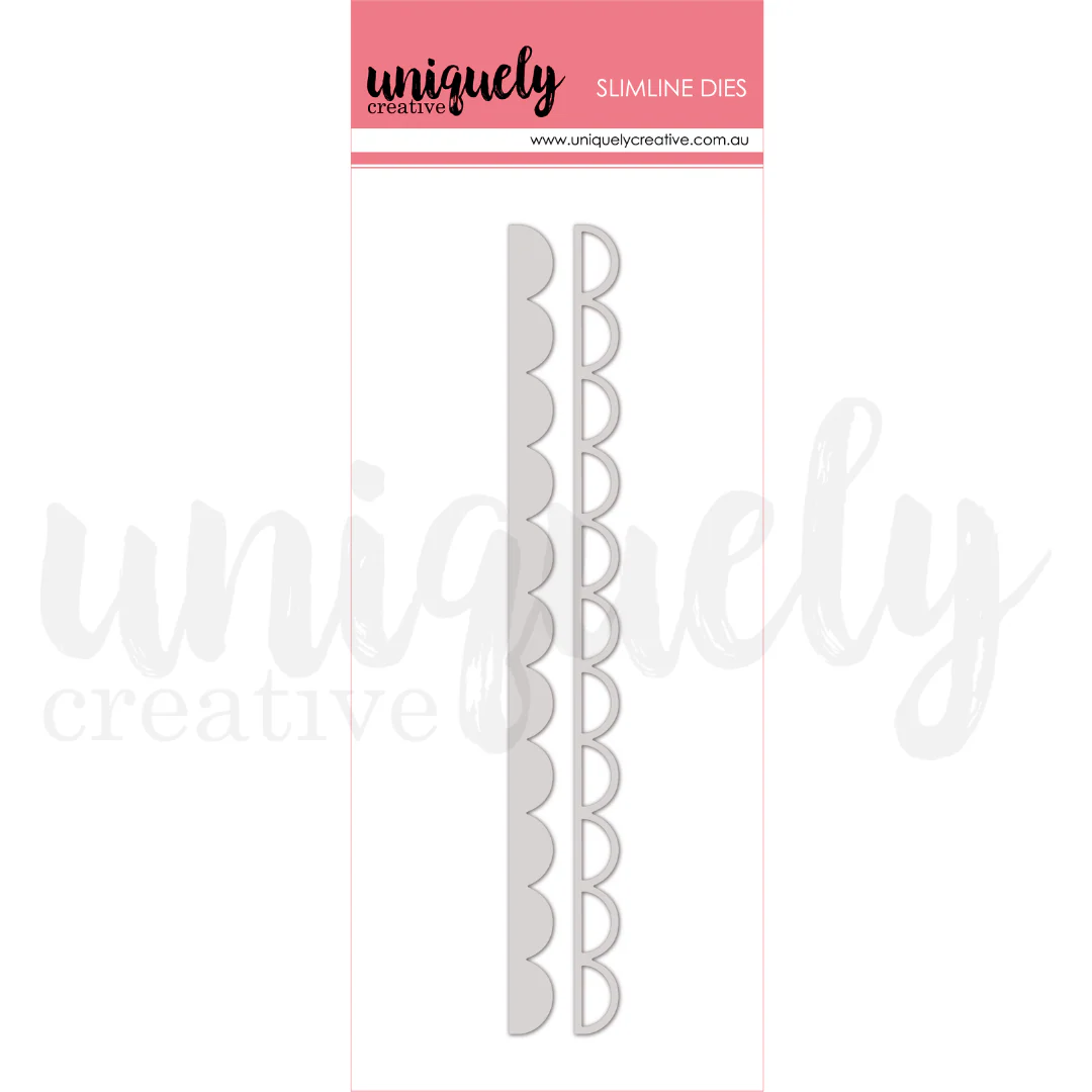 Uniquely Creative - Slimline Scallop Strip Die Set