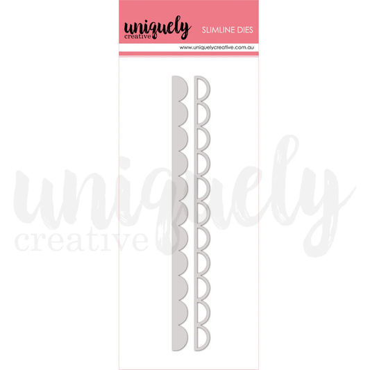 Uniquely Creative - Slimline Scallop Strip Die Set