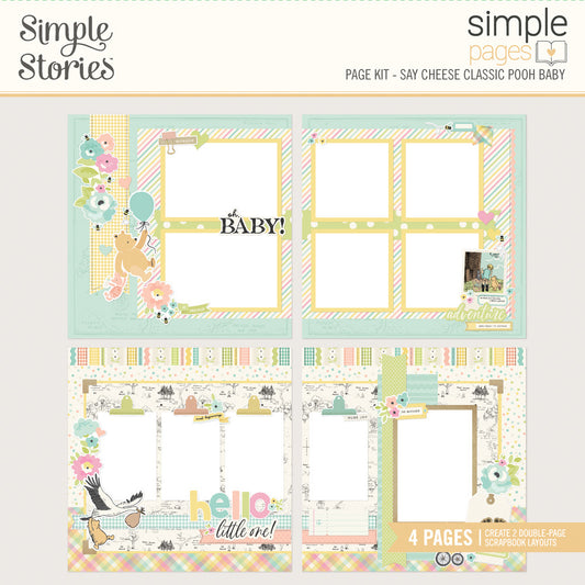 Simple Stories - Say Cheese Classic Pooh Baby - Layout Kit