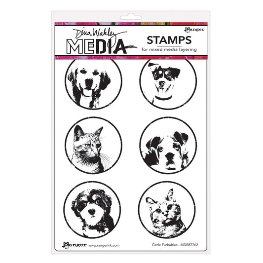 Dina Wakley - Furbabies Cling Stamp Set