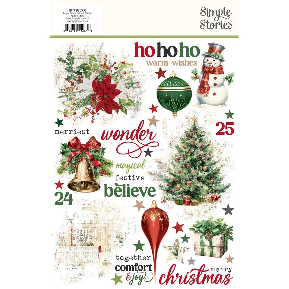 Simple Stories - Simple Vintage Believe - Rub-Ons