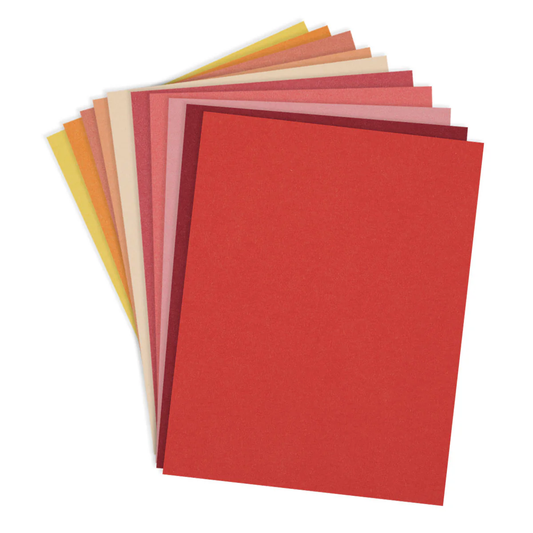 Spellbinders - ColorWheel Cardstock -  Warm Assortment Cardstock Pack