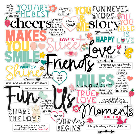 Pretty Little Studio - Love Is Kind - Story of Us Words Ephemera