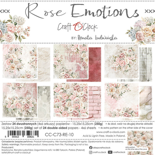 Craft O'Clock - Rose Emotions - 6x6 Paper Pad