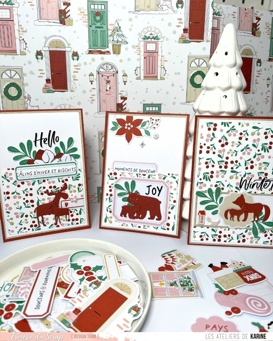 Les Ateliers de Karine - Carnet Enchante - Père & Fils Ours Die Set