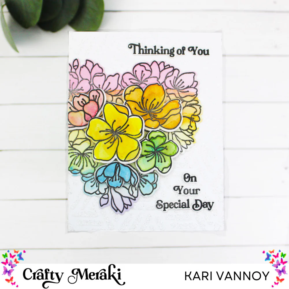 Crafty Meraki - Passion Posies Stamp & Die Bundle