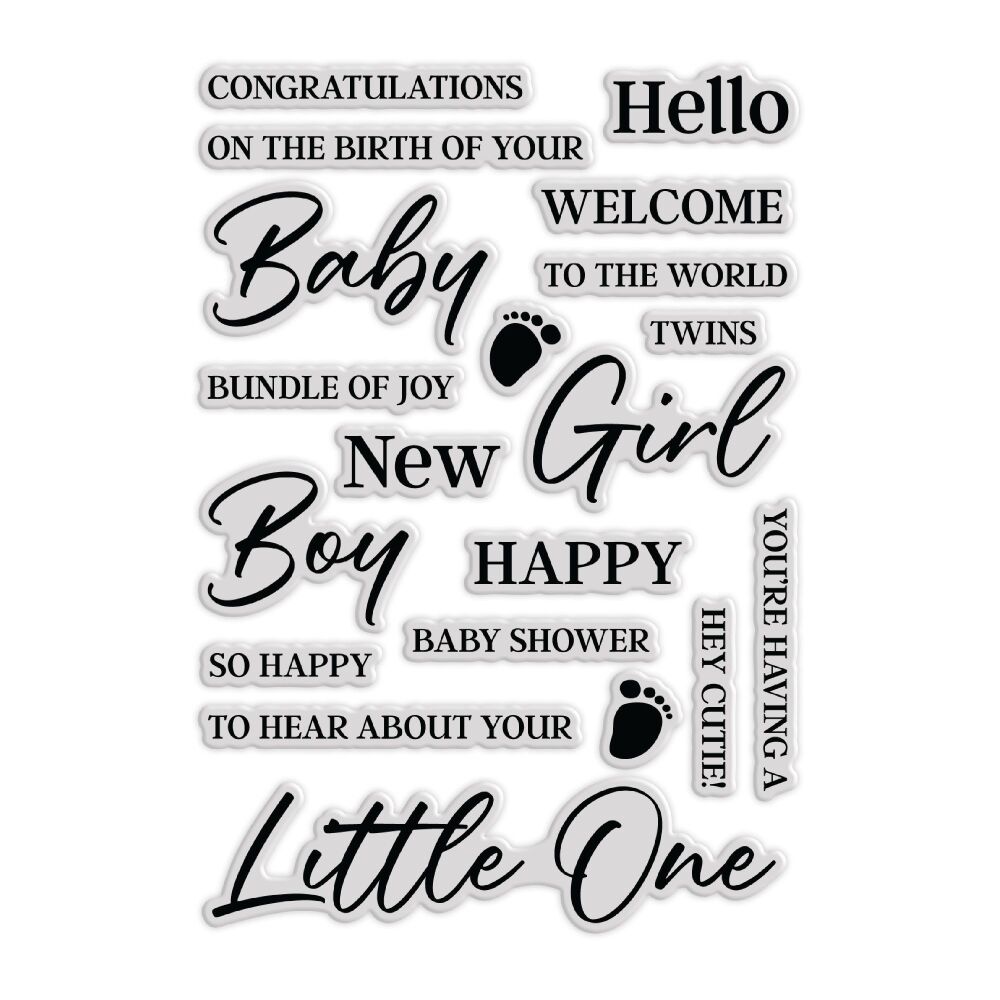 Chloe's Creative -Sentiment Builder Baby Stamp & Die Bundle