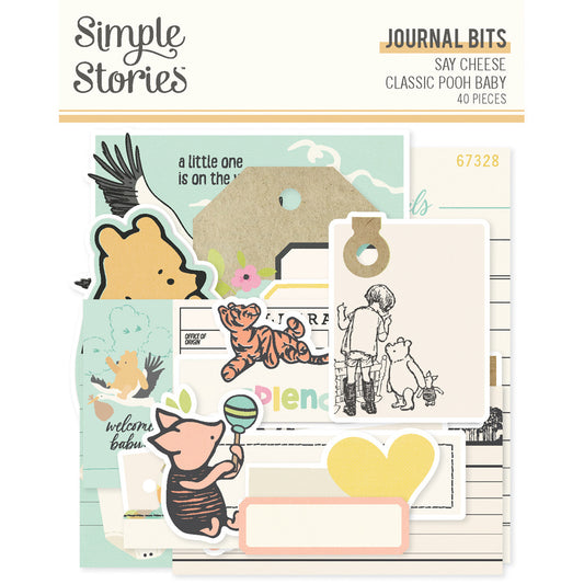 Simple Stories - Say Cheese Classic Pooh Baby - Journal Bits & Pieces