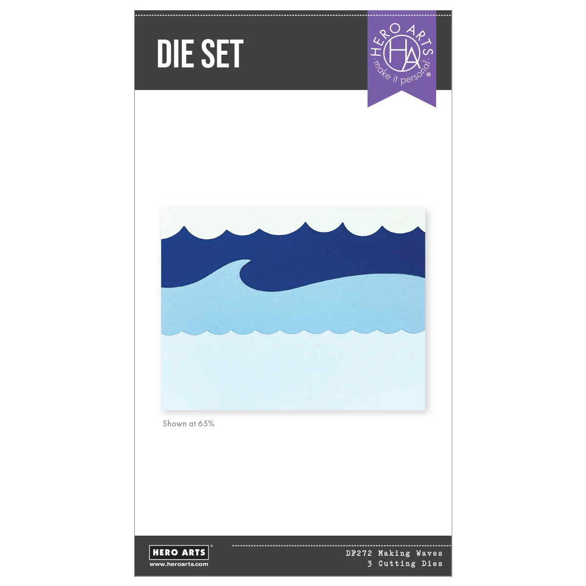 Hero Arts - Making Waves Die Set