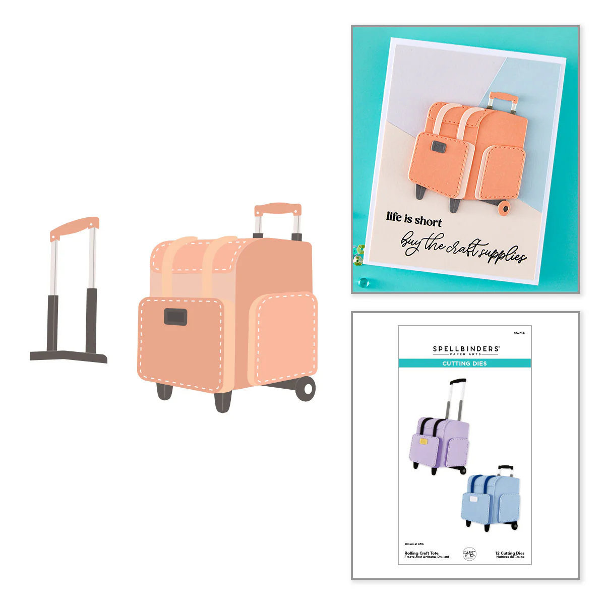 Spellbinders - Rolling Craft Tote Die Set
