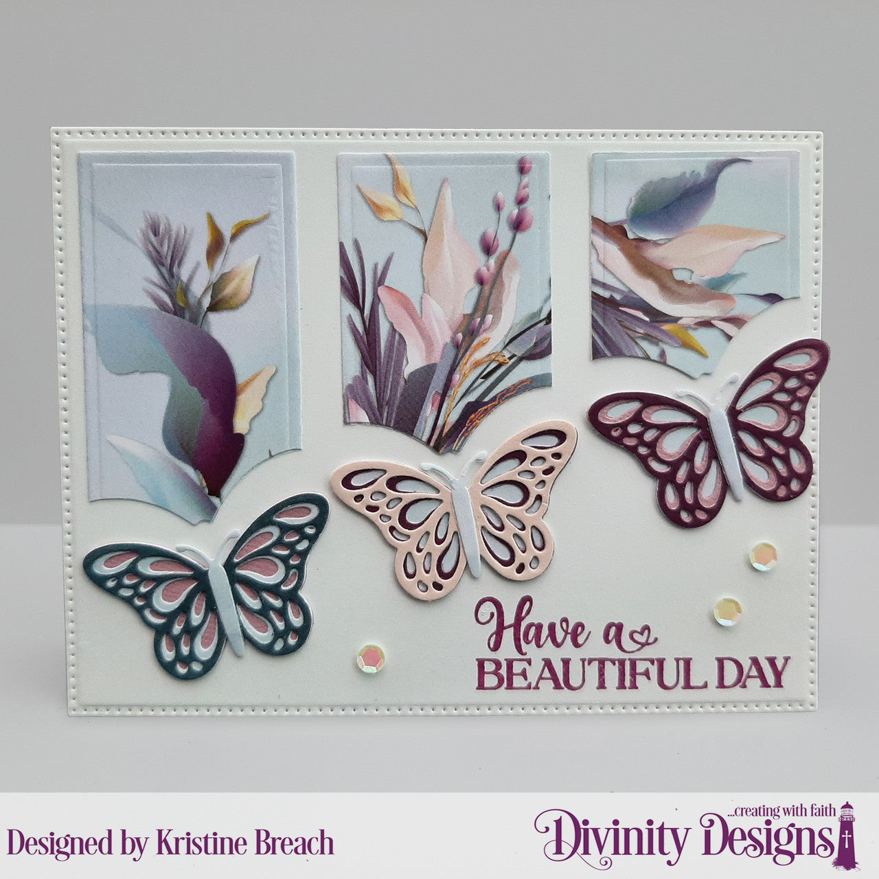 Divinity Designs - A2 Card Fronts - Watercolor Wildflowers