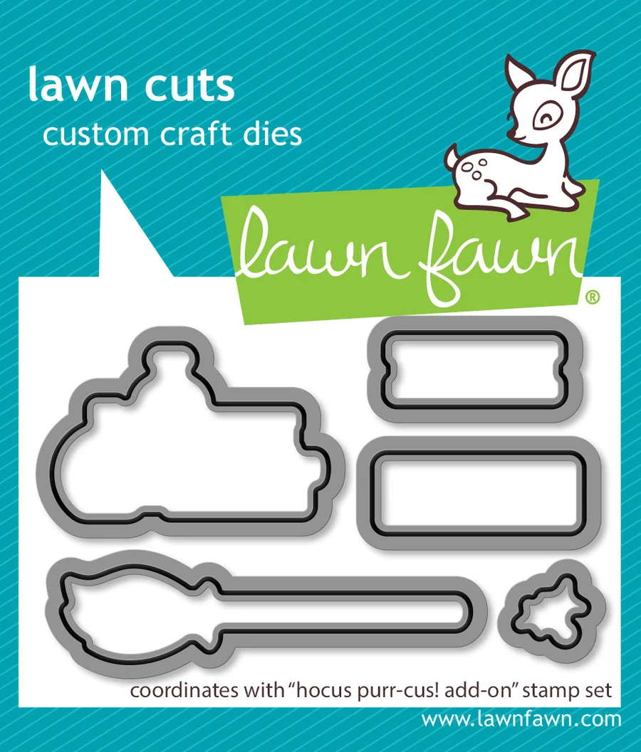 Lawn Fawn - Hocus Purr-cus! Add-On Stamp, Die & Stencil Bundle