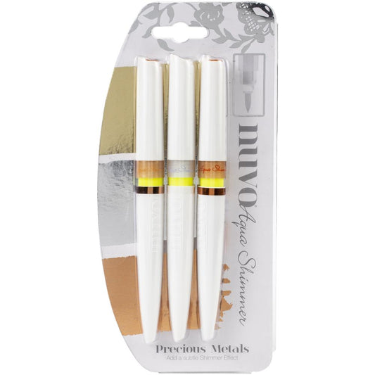 Nuvo - Aqua Shimmer Pens - Precious Metals