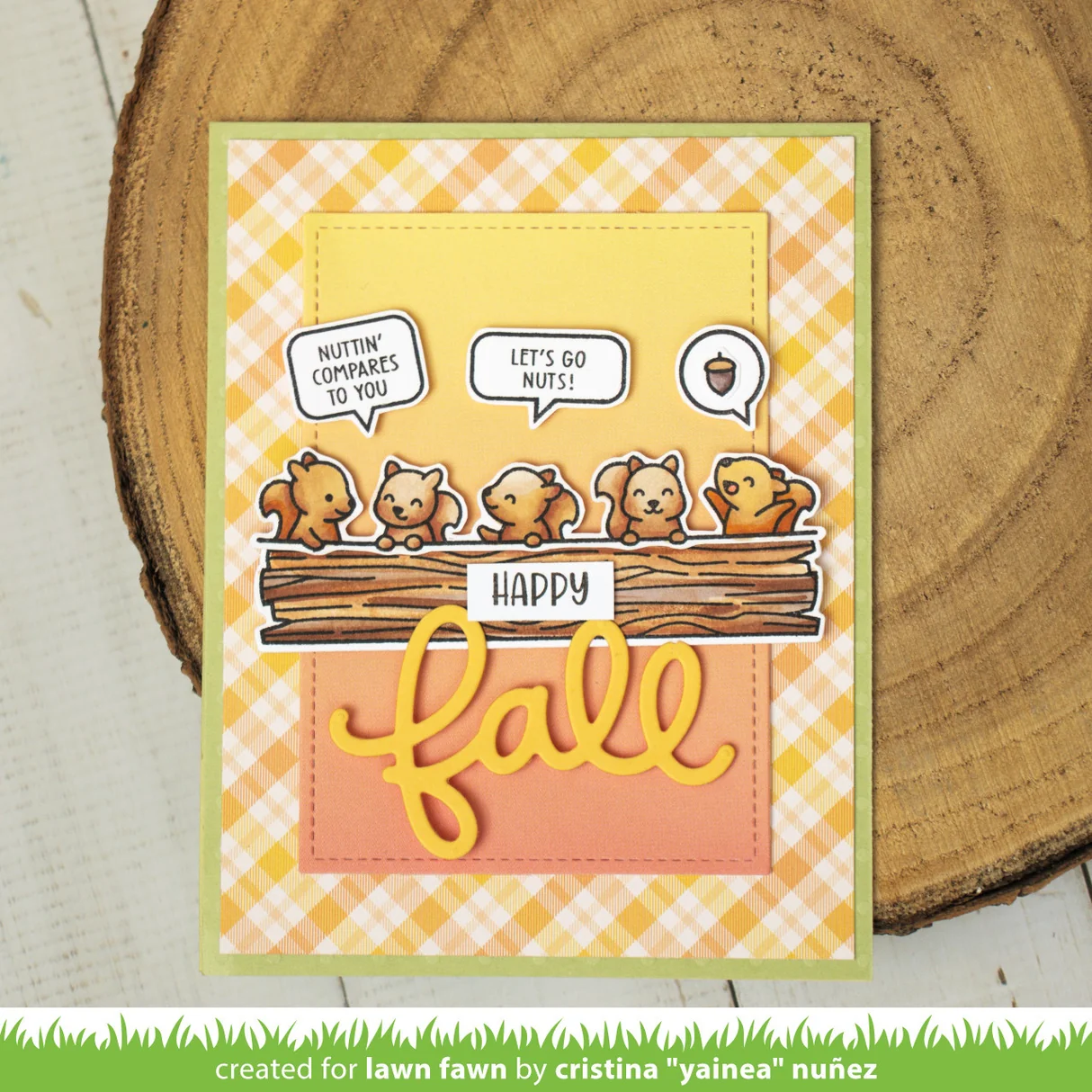 Lawn Fawn - Simply Celebrate: Squirrels Stamp, Die & Stencil Bundle
