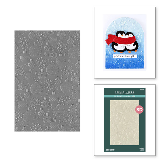 Spellbinders - 3D Embossing Folder - Season Sparkles