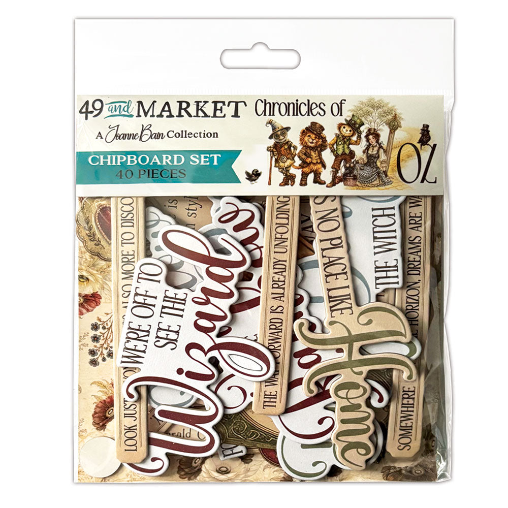 49 and Market - Chronicles of Oz - Chipboard Set