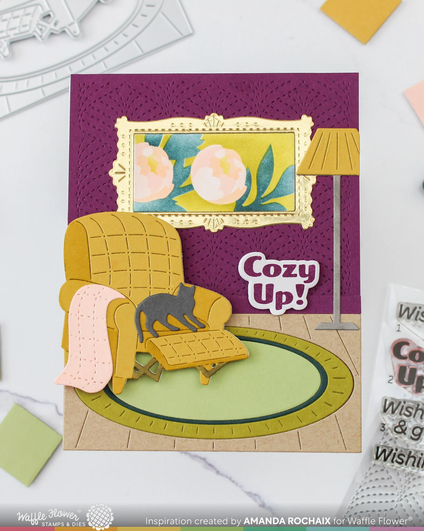 Waffle Flower - Cozy Spots Die & Stencil Bundle