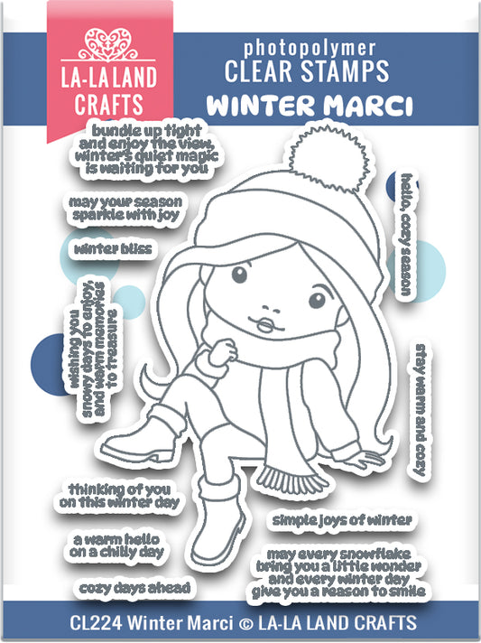 La-La Land Crafts - Winter Marci Stamp Set