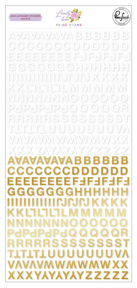 Pinkfresh - Lovely Lane - Mini Alphabet Stickers