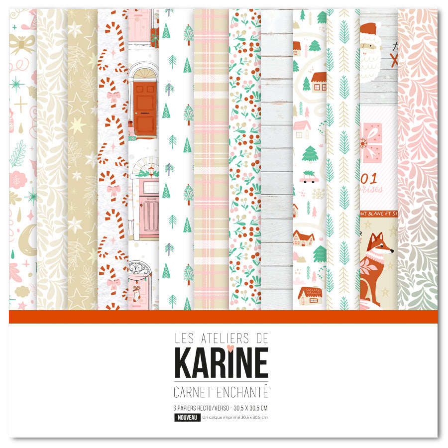 Les Ateliers de Karine - Carnet Enchante - Collection Pack