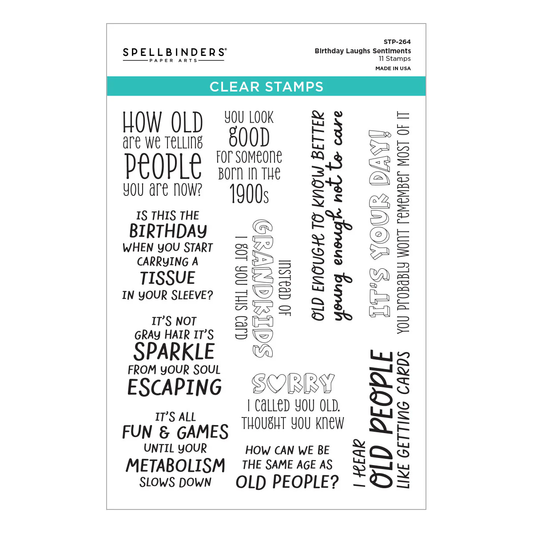 Spellbinders - Birthday Laughs Stamp Set