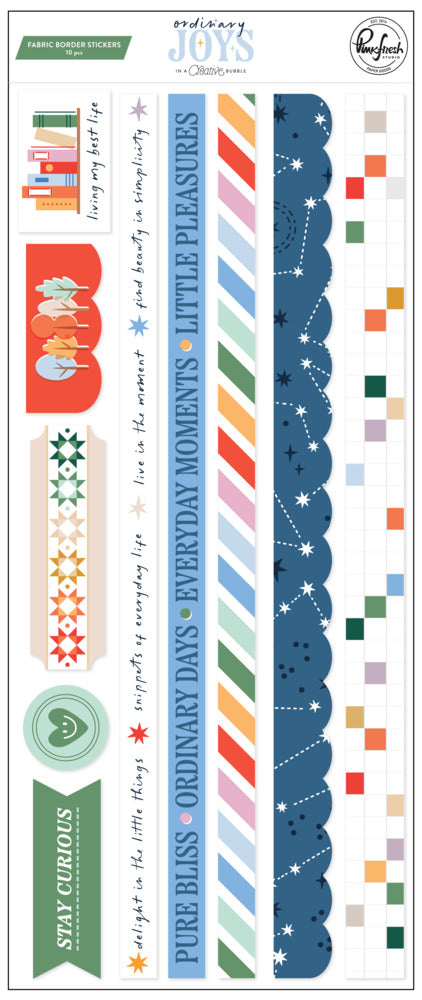 Pinkfresh - Ordinary Joys - Fabric Border Stickers