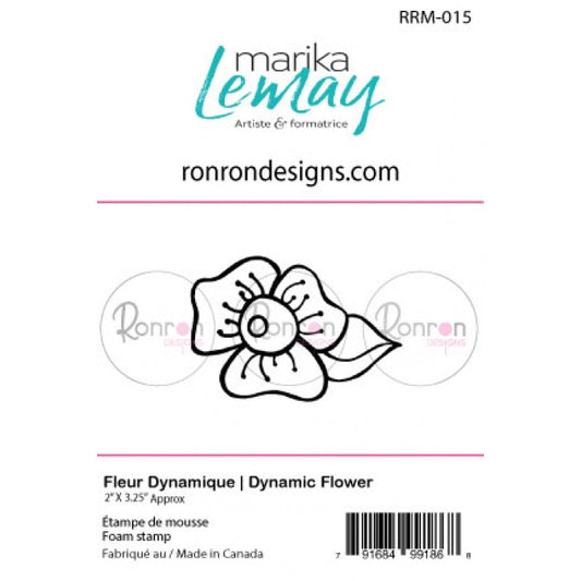 RonRon Designs - Foam Stamp - Dynamic Flower
