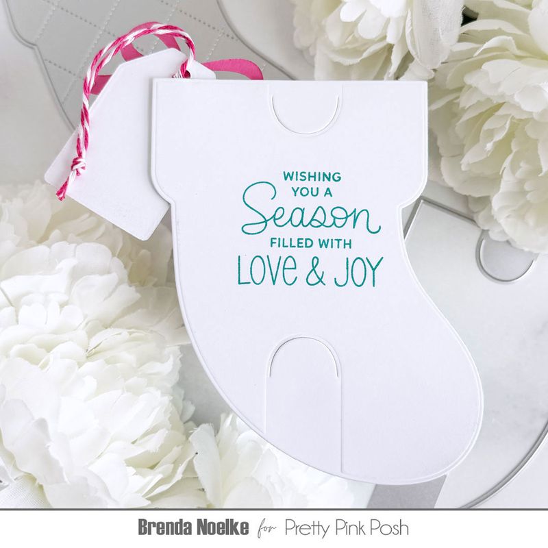 Pretty Pink Posh - Stocking Gift Card Holder Die Set