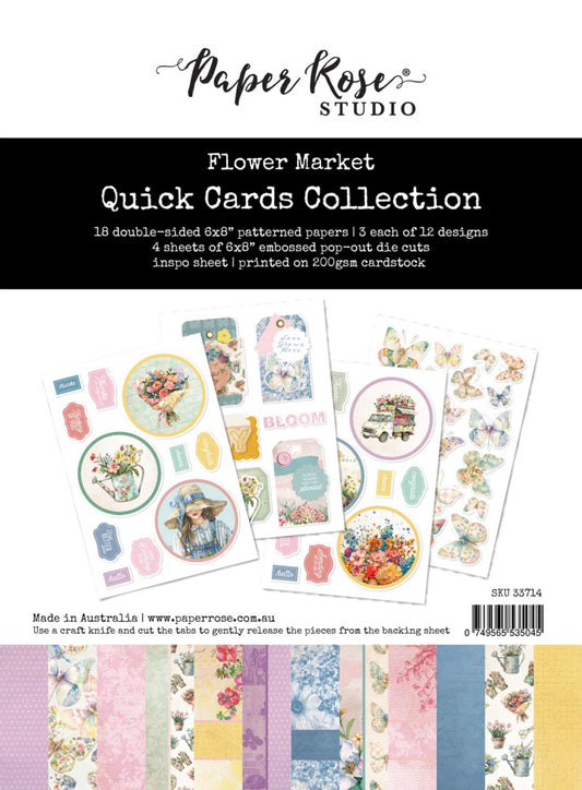 Paper Rose - Flower Market - Quick Cards Collection