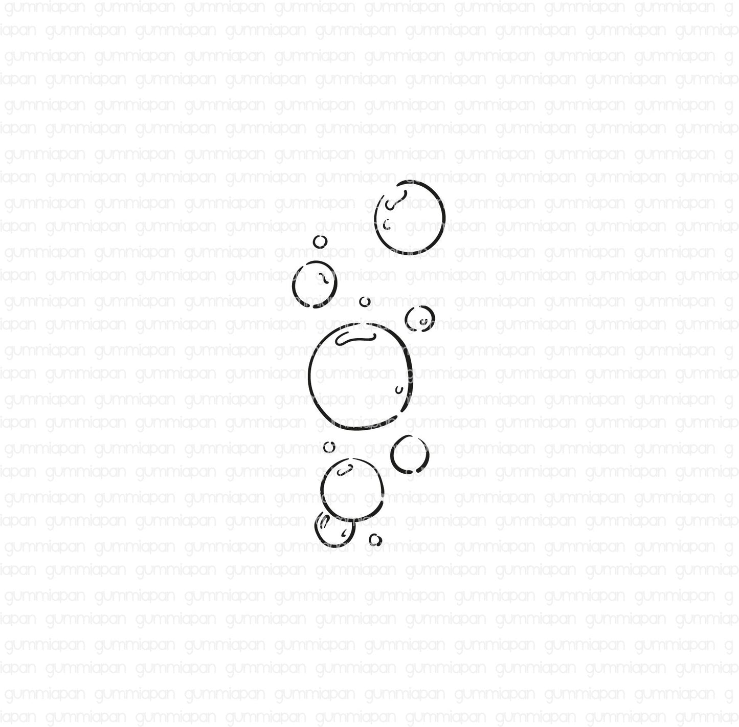 Gummiapan - Bubbles Stamp