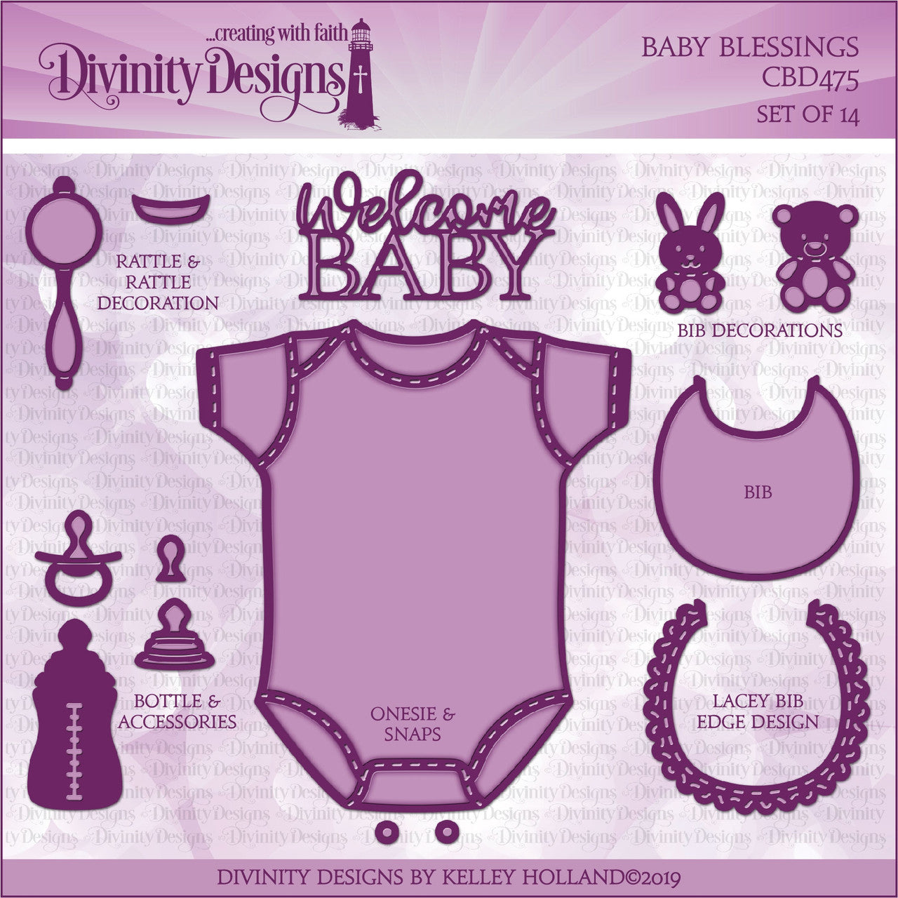 Divinity Designs - Baby Blessings Die Set