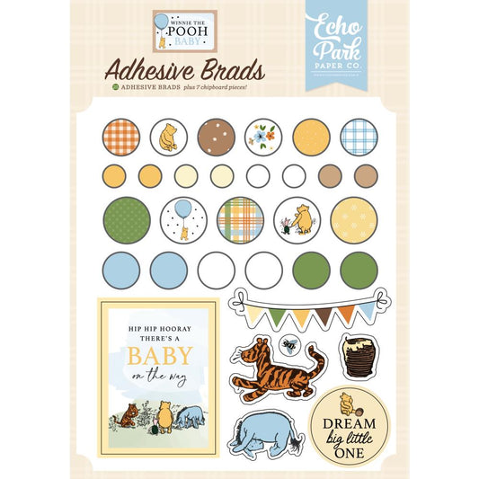Echo Park - Winnie the Pooh Baby - Decorative Brads