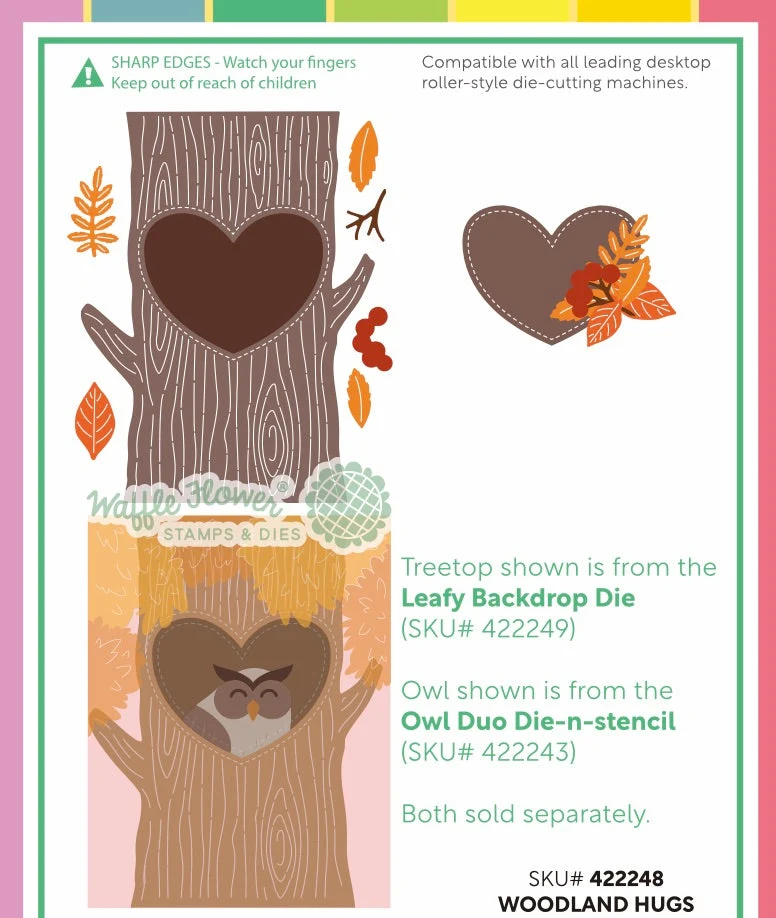 Waffle Flower - Woodland Hugs Die Set