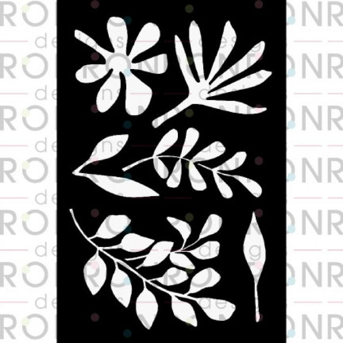 RonRon Designs - Stencil - Botanical