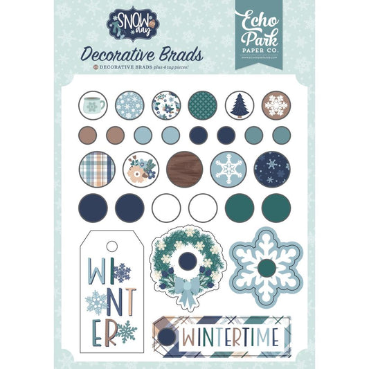 Echo Park - Snow Day - Decorative Brads