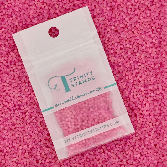 Trinity Stamps - Shaker Pop Embellishment - Iridescent Strawberry