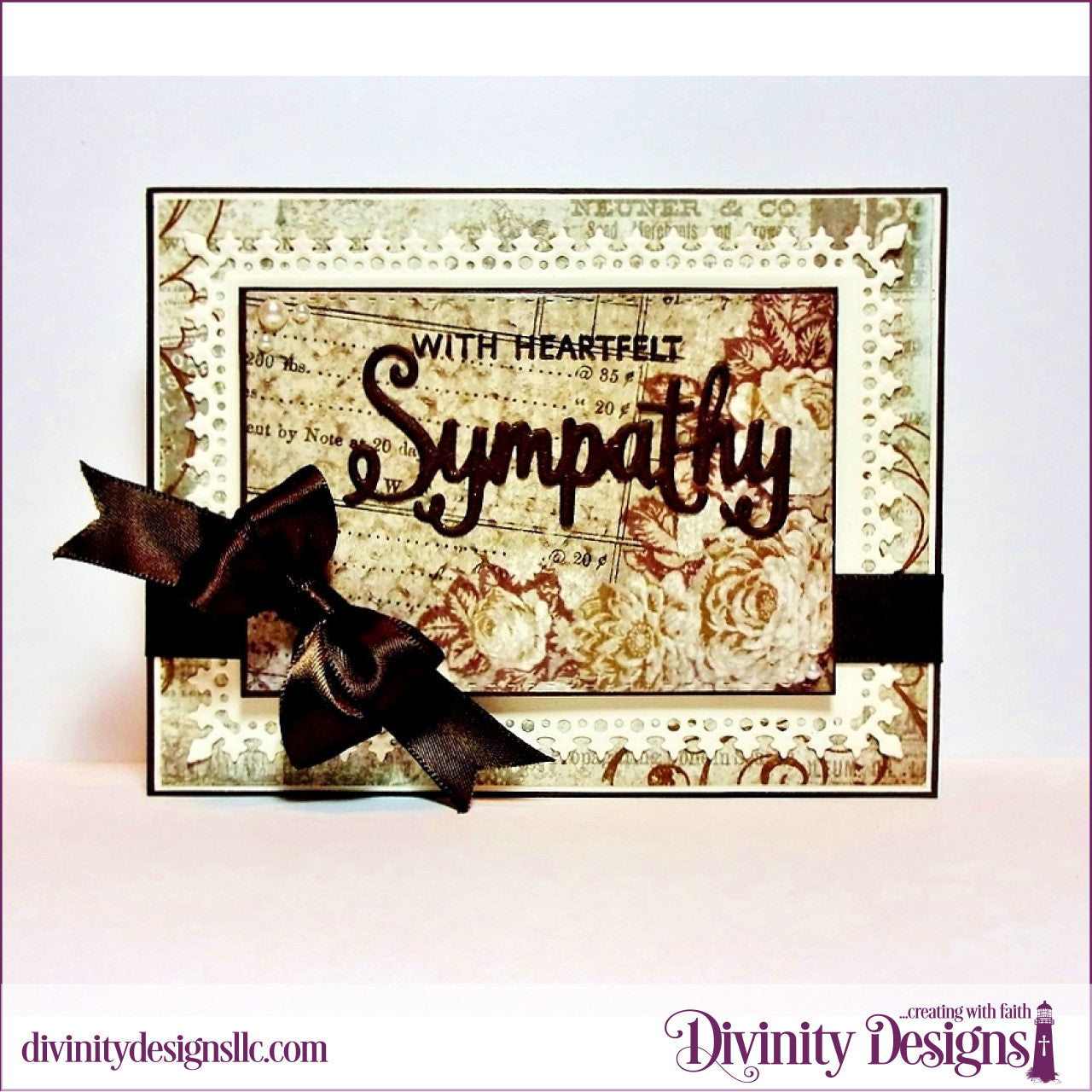 Divinity Designs - With Sympathy Stamp & Die Bundle