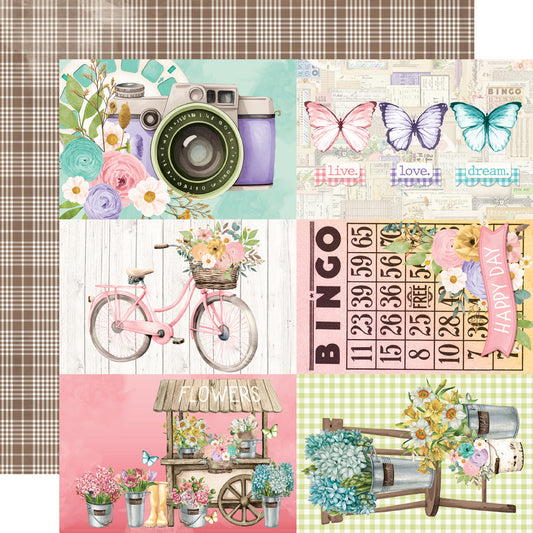 Simple Stories - Simple Vintage Flower Shoppe - 4x6 Elements Cardstock
