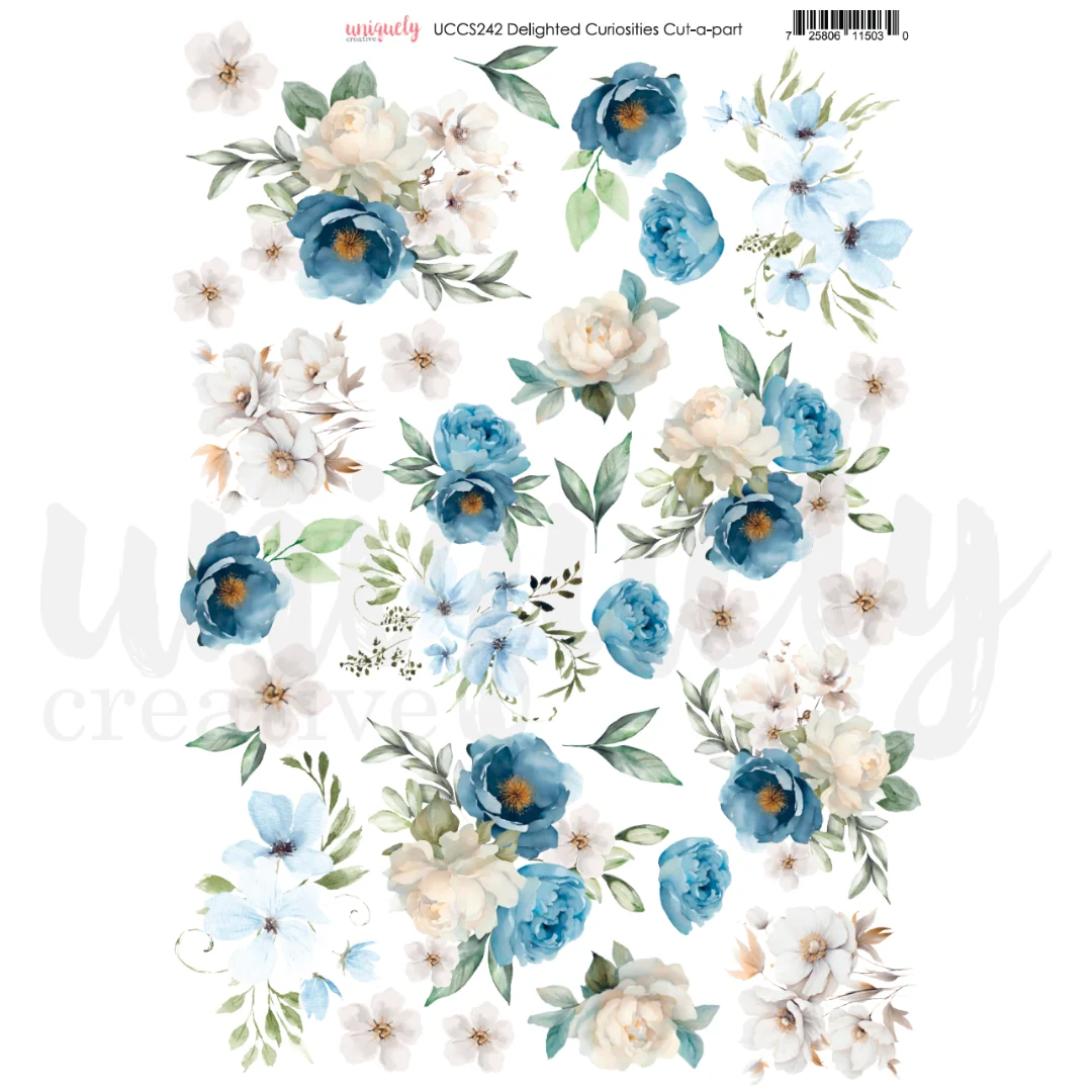 Uniquely Creative - Delighted Curiosities - Cut-A-Part Sheet