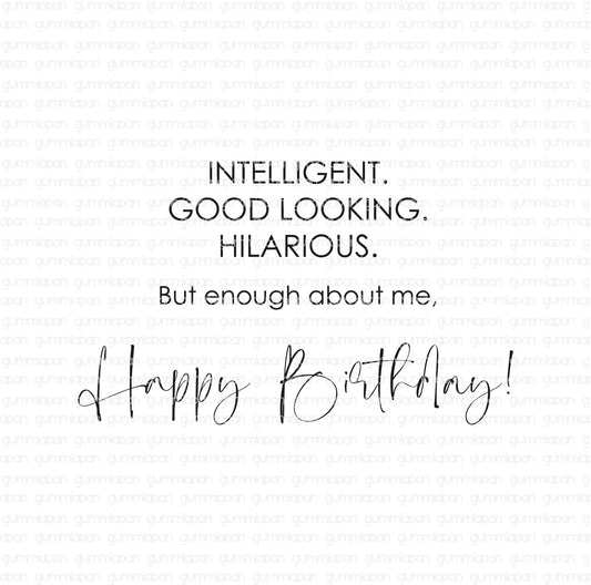 Gummiapan - Intelligent. Good Looking. Hilarious...Stamp